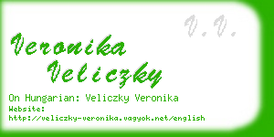 veronika veliczky business card